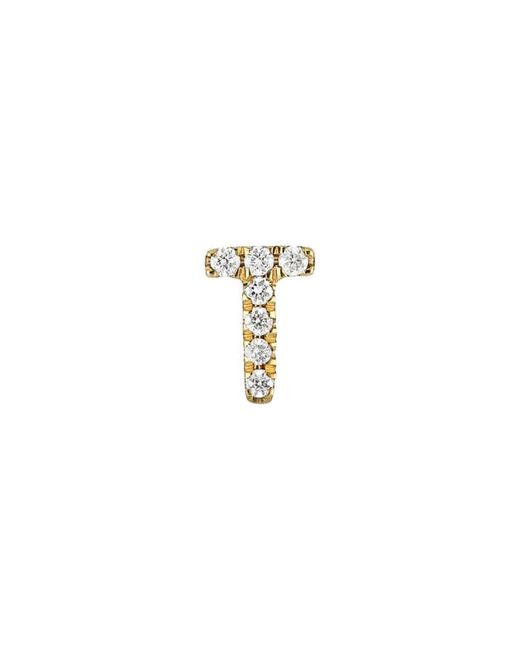 Bony Levy Icon Diamond Initial Single Stud Earring in at