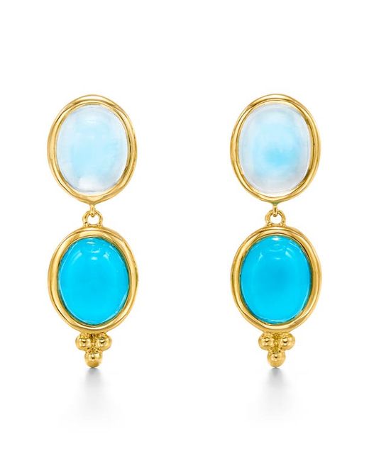 Temple St. Clair Classic Double Drop Earrings in at