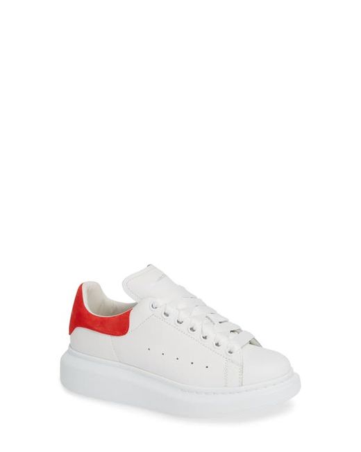 Alexander McQueen Sneaker in White/Lust at