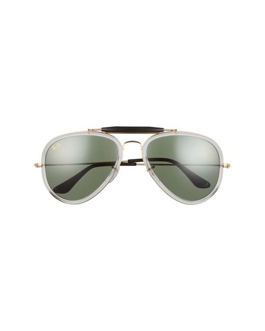 Ray-Ban 58mm Pilot Sunglasses in Legend Gold at