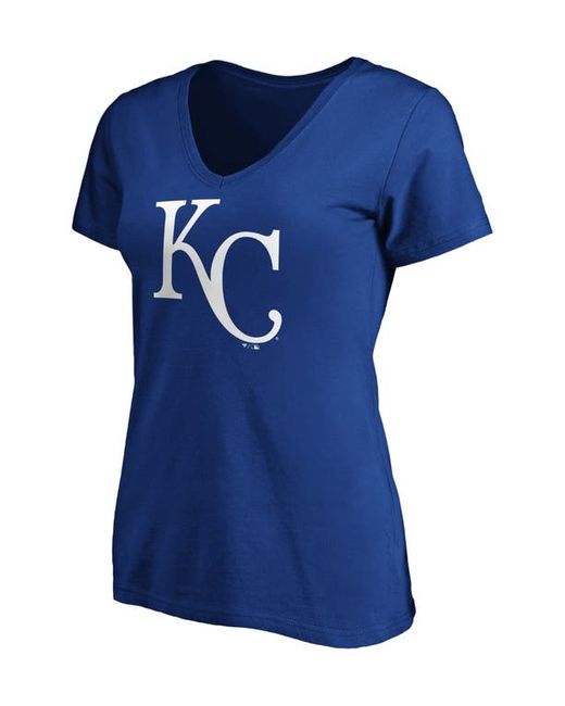 Fanatics Branded Kansas City Royals Plus Core Official Logo V-Neck T-Shirt at