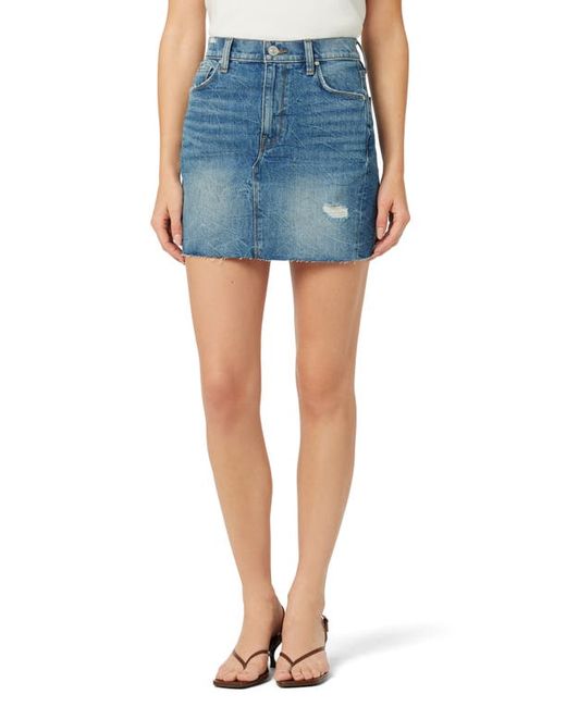 Hudson Jeans Viper Cutoff Denim Miniskirt in at