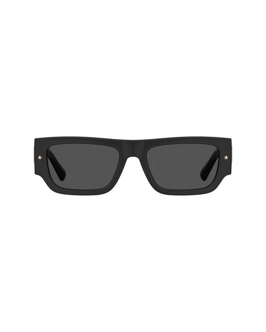 Chiara Ferragni 53mm Rectangle Sunglasses in Black/Grey at