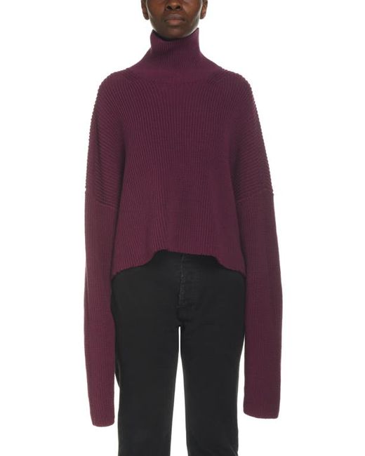 Balenciaga Crop Mock Neck Sweater in at