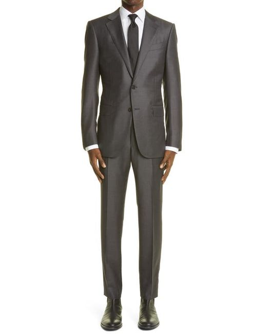 Z Zegna Classic Fit Grey Wool Suit in at