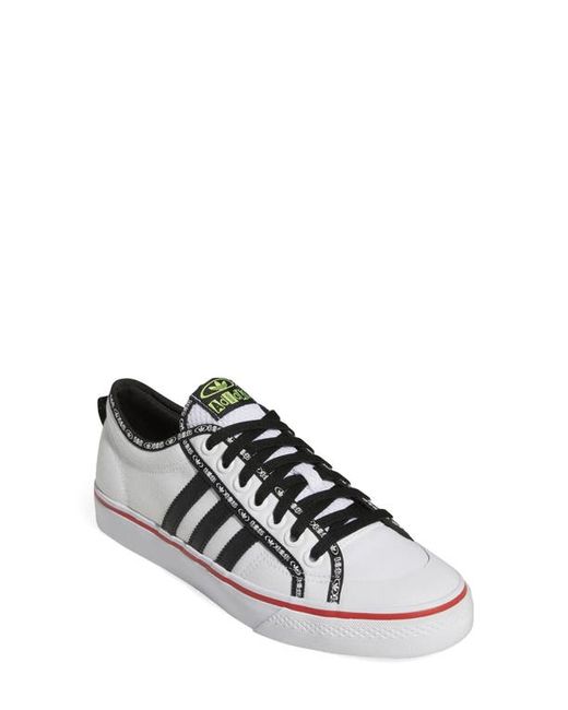 Adidas Nizza Low Sneaker in White/Black/Vivid at