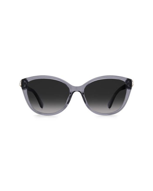 Kate Spade New York Hensley 55mm Cat Eye Sunglasses in Grey Shaded at