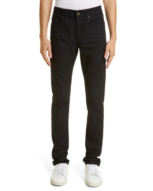 Saint Laurent Skinny Fit Organic Cotton Jeans in at