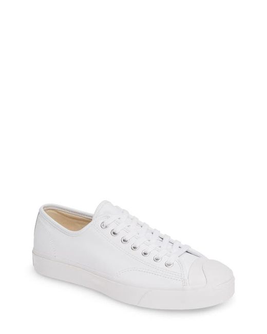 Converse Jack Purcell Low Top Leather Sneaker in at