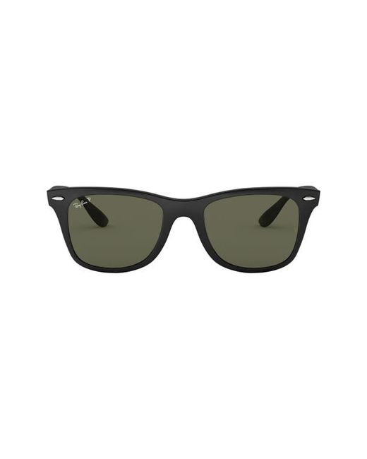 Ray-Ban 52mm Polarized Rectangular Sunglasses in at