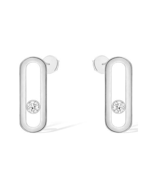 Messika Move Uno Floating Diamond Stud Earrings in at