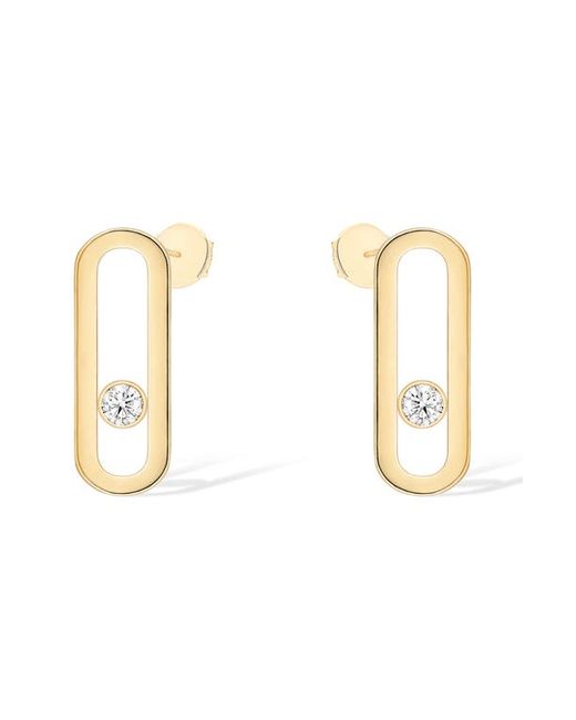 Messika Move Uno Floating Diamond Stud Earrings in at