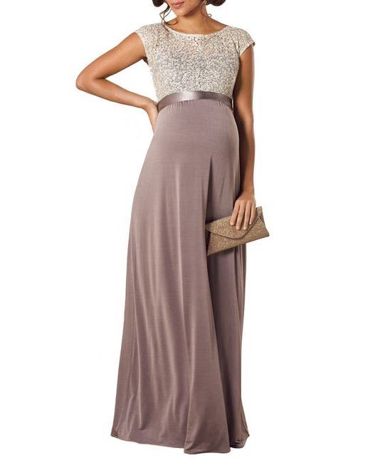 Tiffany Rose Mia Lace Jersey Maternity Gown in at