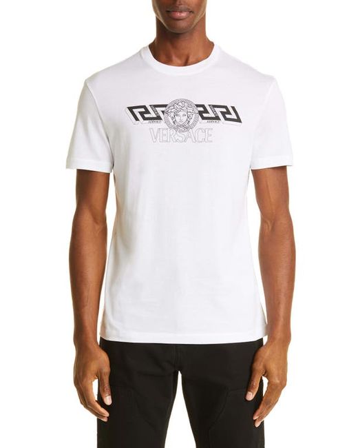 Versace First Line Versace Medusa Graphic Cotton Tee in at