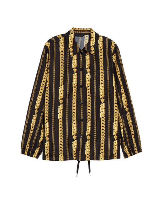Versace First Line Versace Chain Print Coachs Jacket in at