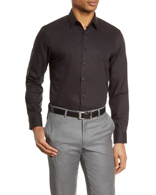 Nordstrom Extra Trim Fit Non-Iron Solid Stretch Dress Shirt in at