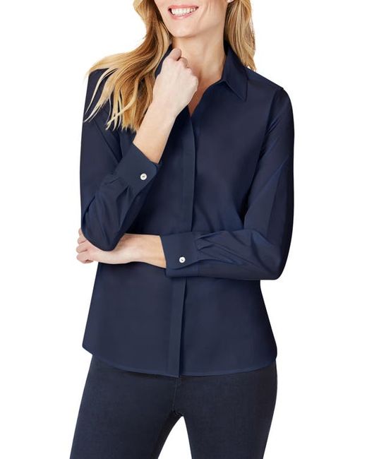 Foxcroft Kylie Non-Iron Cotton Button-Up Shirt in at