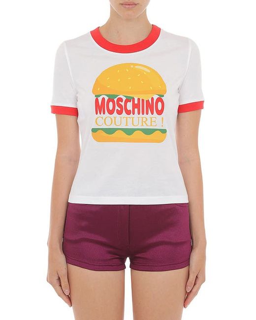 Moschino Diner Logo Graphic Tee in at