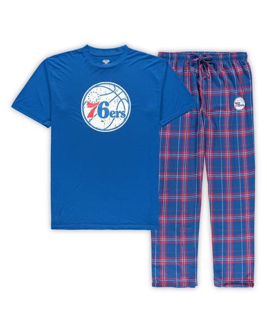 Concepts Sport Philadelphia 76ers Big Tall Ethos T-Shirt and Pants Sleep Set at
