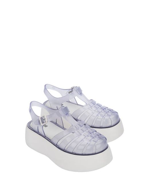 Melissa Possession Plato Jelly Platform Sandal in Clear at