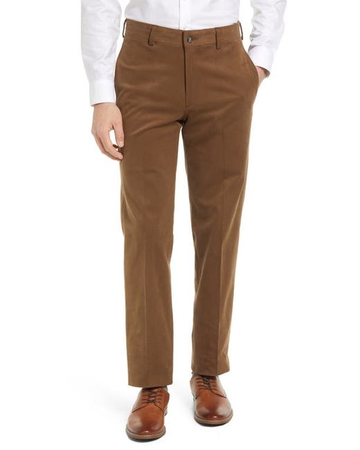 Berle Flat Front Brushed Twill Pants in at