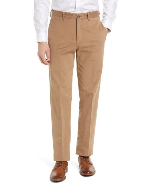 Berle Flat Front Stretch Brushed Twill Pants in at