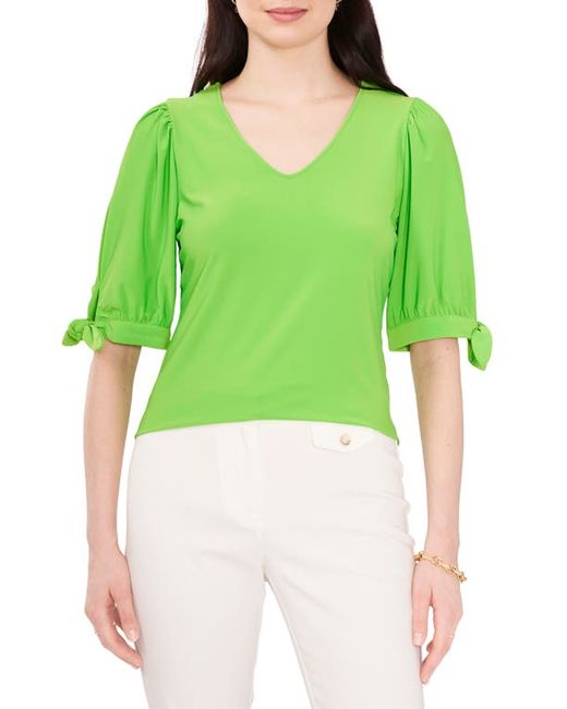 Chaus V-Neck Tie Sleeve Blouse in at
