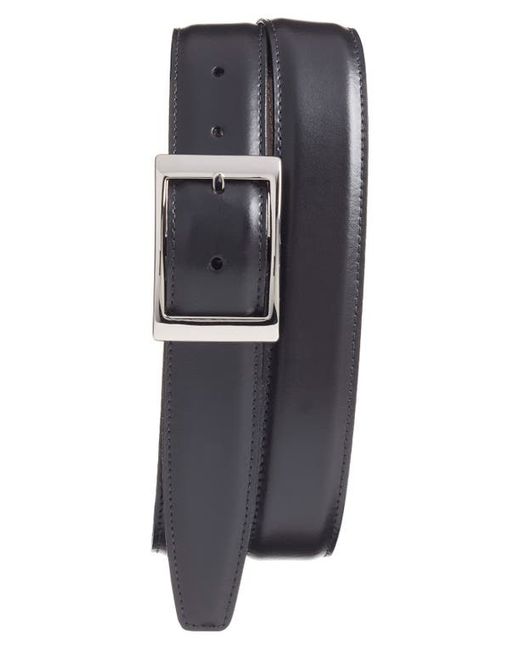 Torino Reversible Leather Belt in Black at