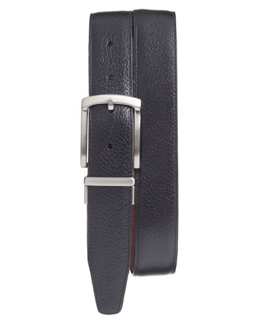 Torino Reversible Leather Belt in Black at