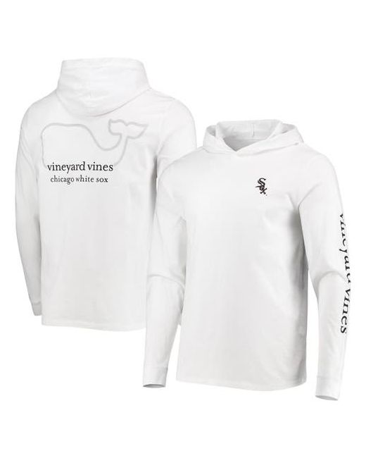 Vineyard Vines Chicago Sox Logo Hoodie Long Sleeve T-Shirt at