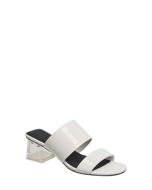 French Connection Clear Heel Slide Sandal in at