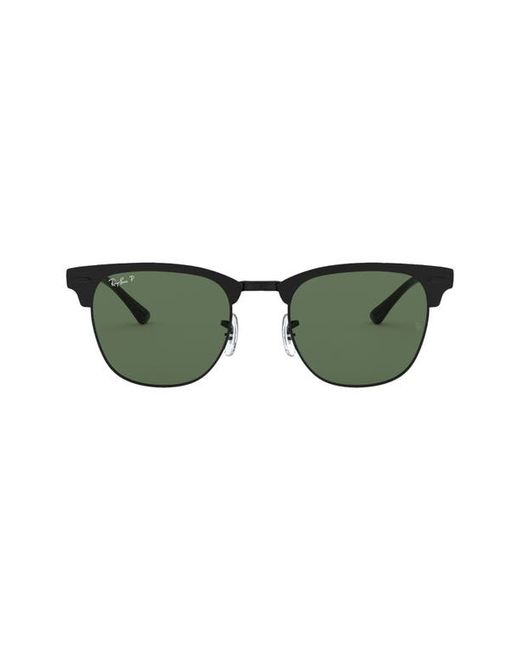 Ray-Ban 51mm Polarized Square Sunglasses in Black at