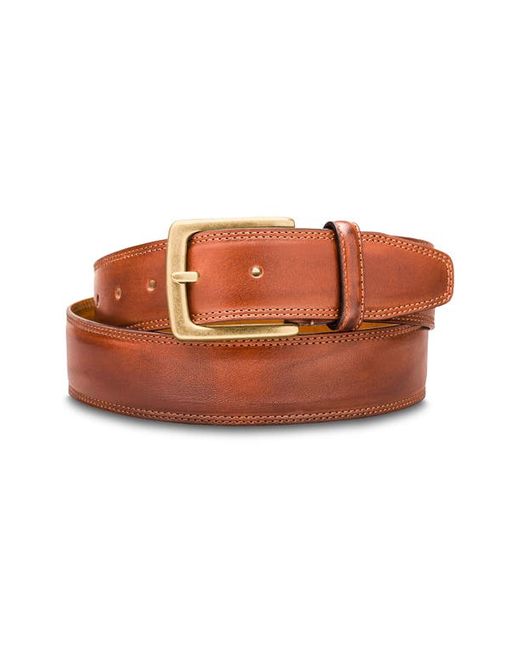 Bosca Amalfi Leather Belt in at
