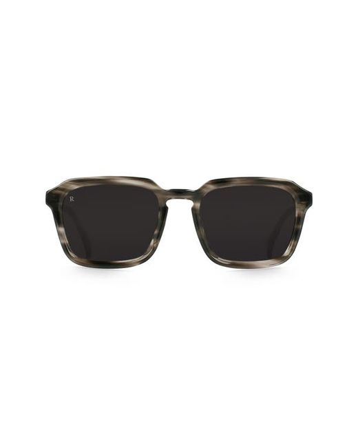 Raen Burel 54mm Rectangle Sunglasses in Static/Dark Smoke at