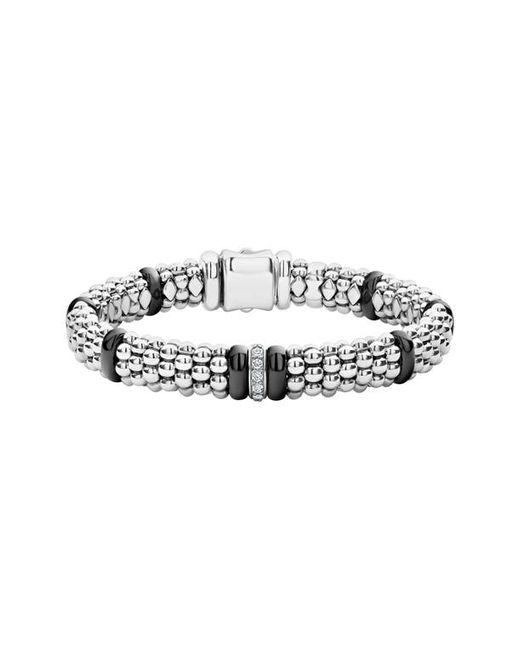 Lagos Caviar Diamond One-Link Bracelet at