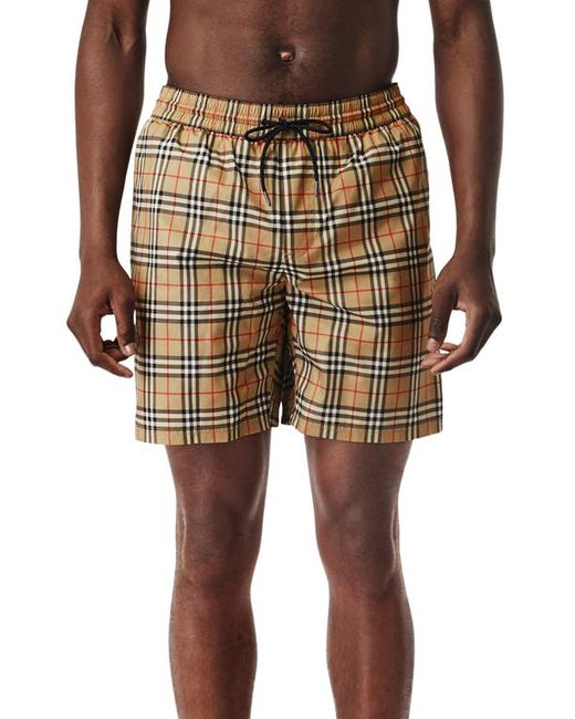 Burberry Guildes Vintage Check Swim Trunks in at