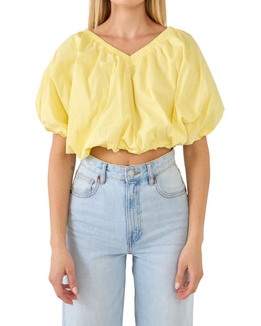 Endless Rose Puff Crop Blouse in at