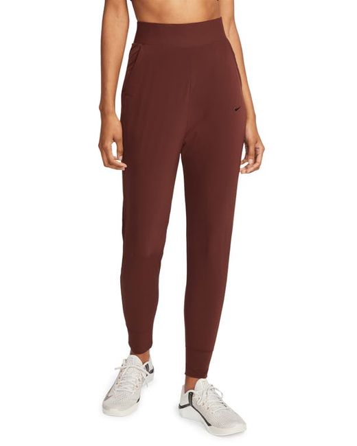Nike Bliss Luxe Dri-FIT Training Pants in Bronze Eclipse/Clear at