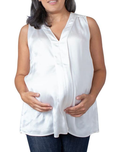 Emilia George Lily Satin Maternity/Nursing Top in at