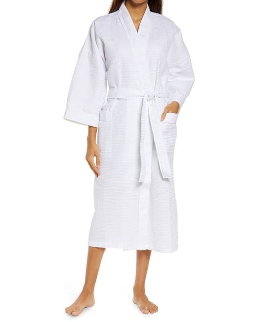 Majestic International Somerset Woven Waffle Robe in at