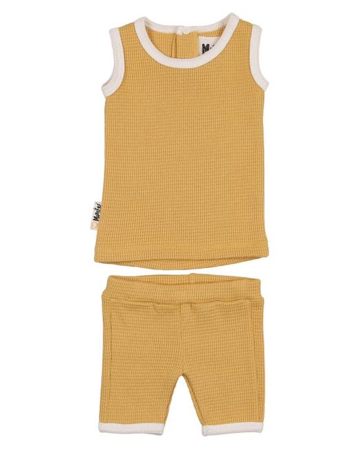 Manière Waffle Knit Cotton Tank Shorts Set in at