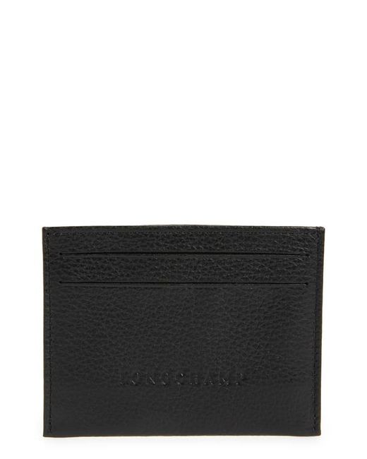 Longchamp Le Foulonné Leather Card Case in at