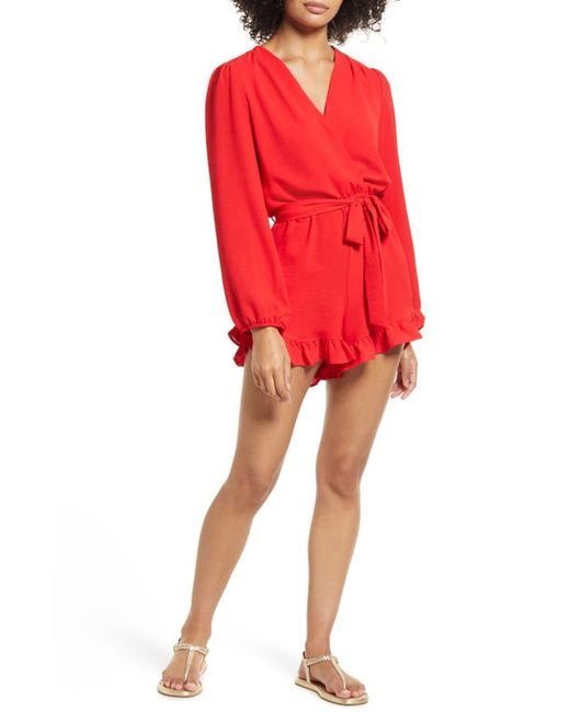 Fraiche by J Long Sleeve Romper in at