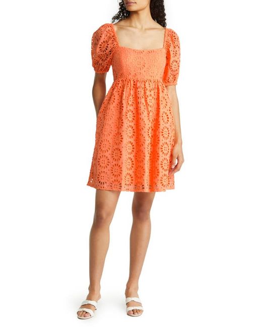 Lilly Pulitzer® Lilly Pulitzer Kay Puff Sleeve Eyelet Dress in at