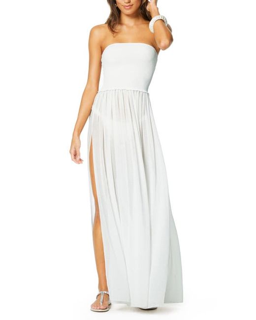 Ramy Brook Calista Strapless Georgette Cover-Up Dress in at