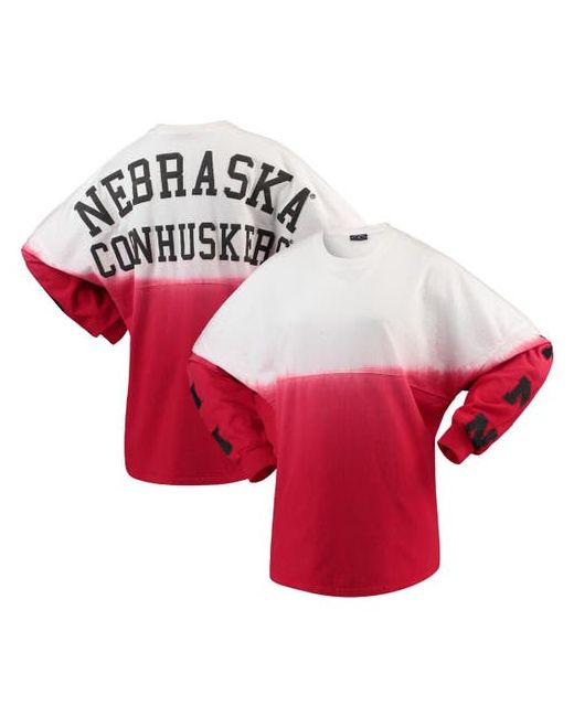 Spirit Jersey Nebraska Huskers Sleeve Repeat Logo Long T-Shirt at