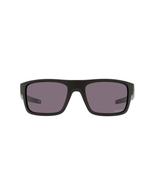 Oakley 61mm Rectangle Sunglasses in Matte Black/Prizm Grey at