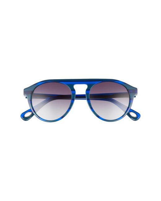 Lele Sadoughi Courtside 50mm Gradient Aviator Sunglasses in at