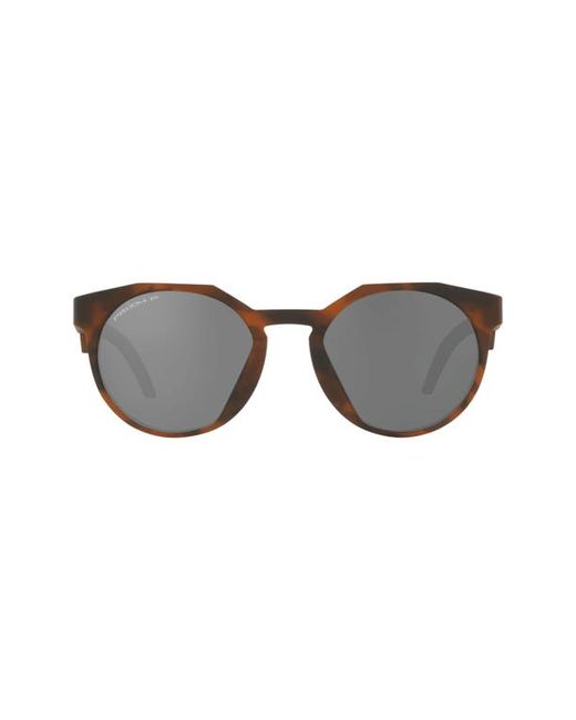 Oakley 52mm Polarized Round Sunglasses in Matte Prizm Black at