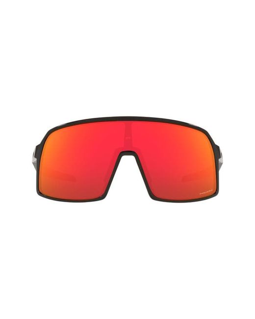 Oakley Shield Sunglasses in Polished Black/Prizm Ruby at